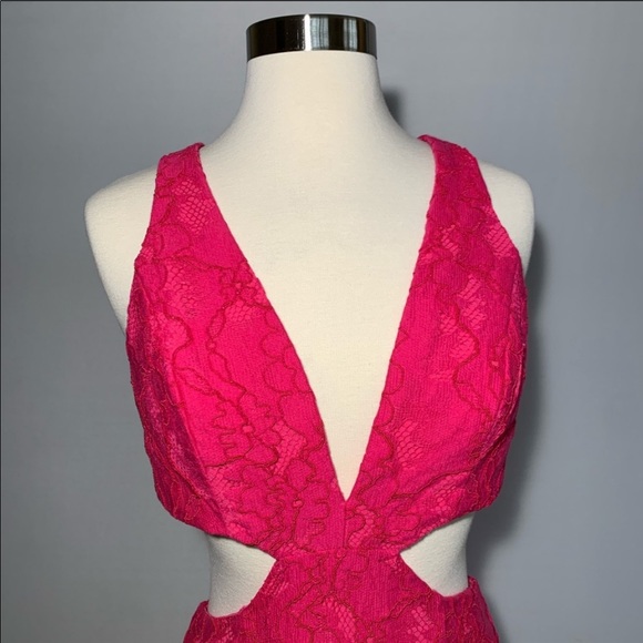 lovers + friends gown Eliot Hot Pink - Picture 4 of 7